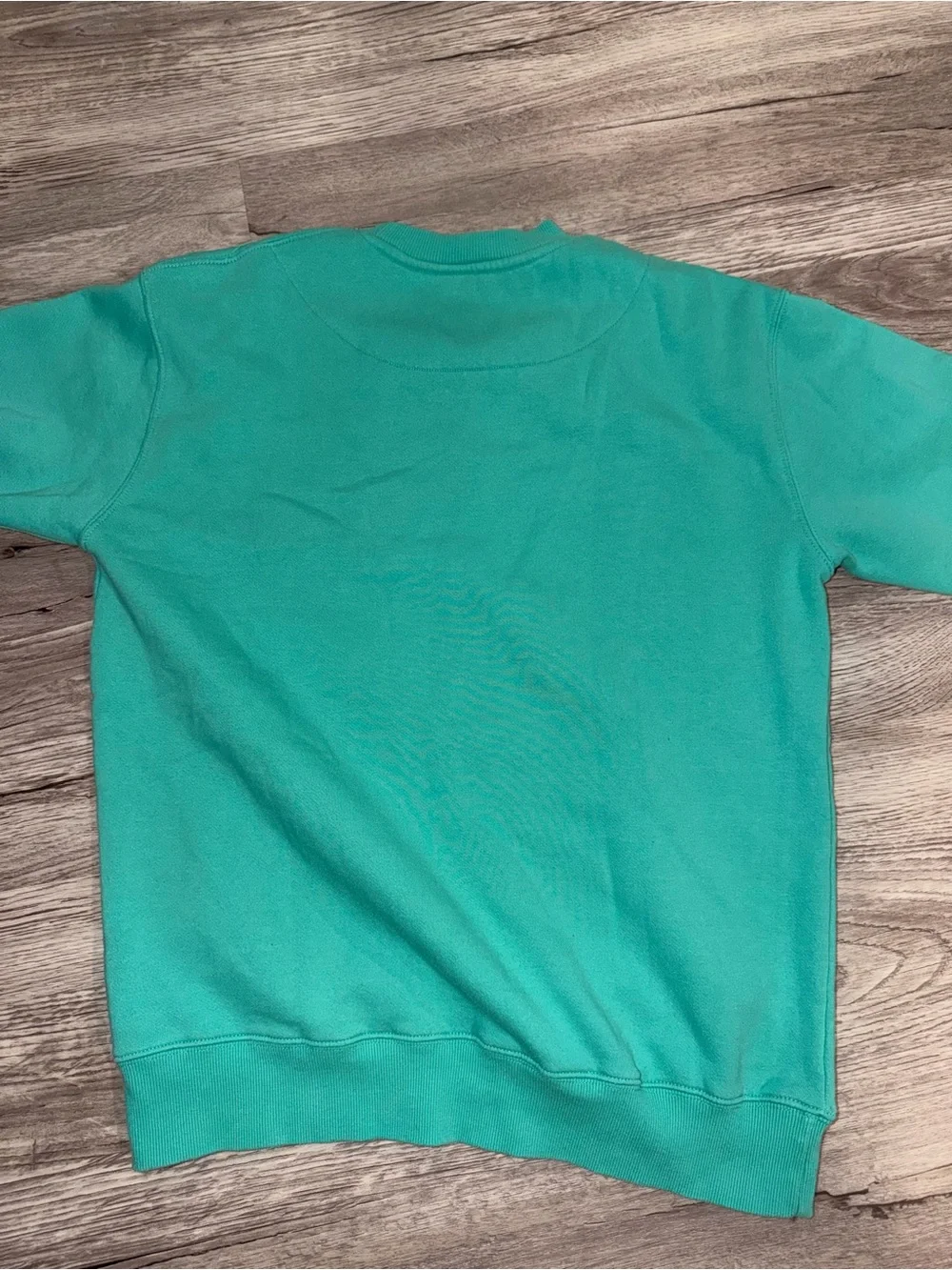 BLVD Teal Crewneck Sweatshirt with White Logo
